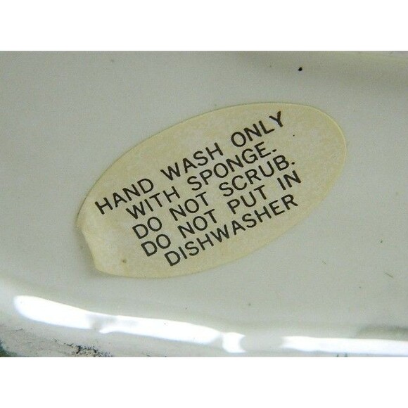 Vintage Tropical Fish Teapot Green/White Thin Made in Taiwan Seaweed Handle 7"H - Picture 14 of 15